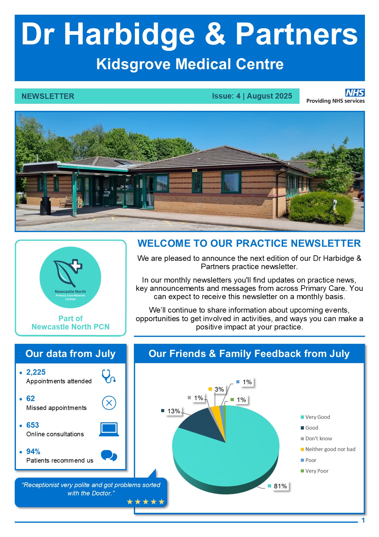 Practice Newsletter - August 2025