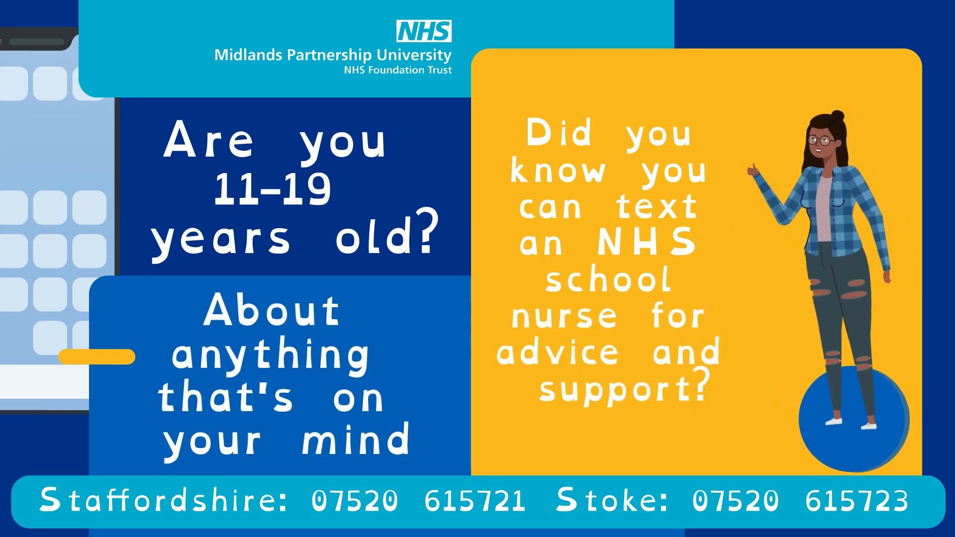 ChatHealth is relaunching across Staffordshire & Stoke-on-Trent