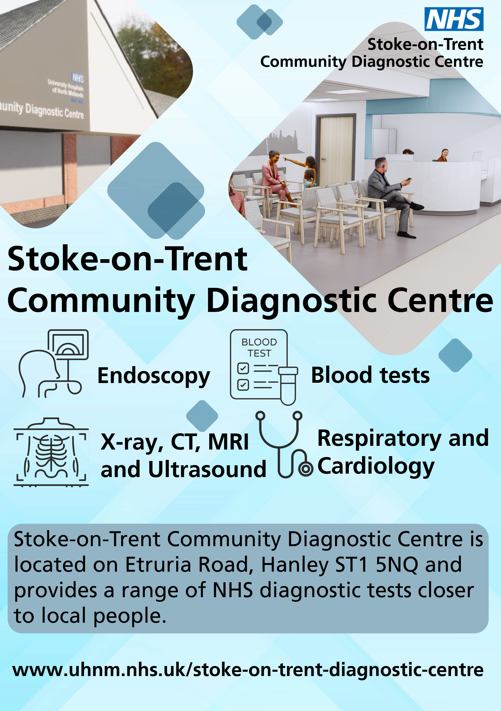 New Stoke-on-Trent Community Diagnostic Centre (CDC)